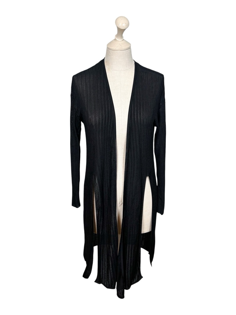 MM Lafleur The Graham Kimono Cardigan Sheer Rib - Picture 4 of 12